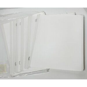 Creative Memories 8 1/2 x 11 WHITE Scrapbook Pages (17)  Open Pack NEW